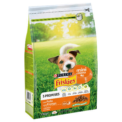 PURINA Friskies Cão Mini Menu | Frango e Vegetais | 1,5 kg - PetDoctors - Loja Online