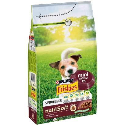 PURINA Friskies Cão Mini Menu Nutri Soft | Carne de Vaca | 1,4 kg - PetDoctors - Loja Online
