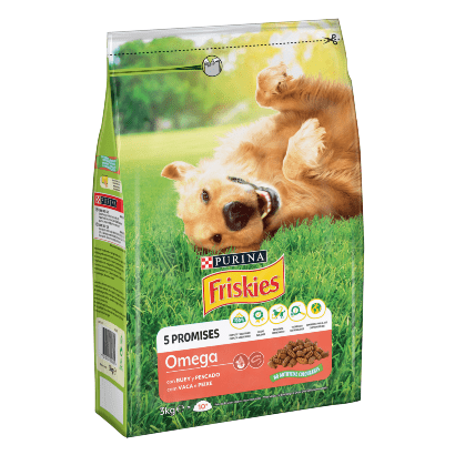 PURINA Friskies Cão Omega | Carne de Vaca e Pescada | 3 kg - PetDoctors - Loja Online
