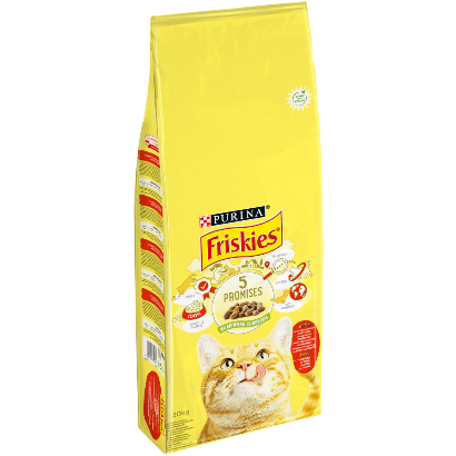 PURINA Friskies Gato Adulto | Carne de Vaca, Frango e Legumes | 2 kg | 4 kg | 20 kg - PetDoctors - Loja Online