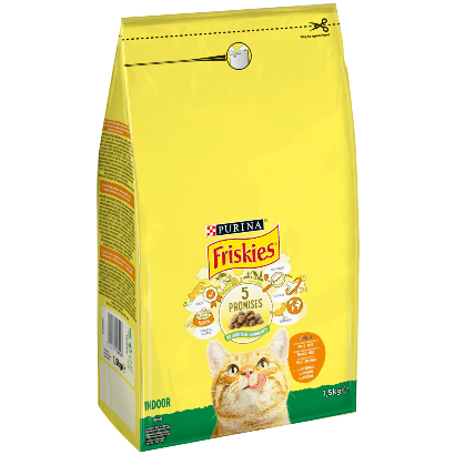PURINA Friskies Gato Interior | Frango, Ervilhas e Salsa | 1,5 kg | 3 kg - PetDoctors - Loja Online
