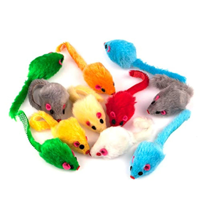 "Ratinhos" de brincar com som, com 10,5 cm, para Gatos (Côres Variadas) - PetDoctors - Loja Online