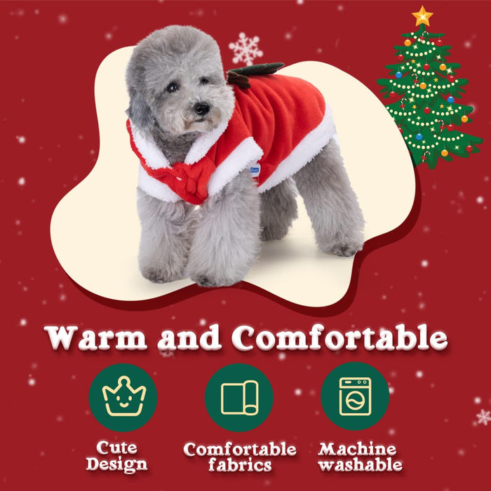 Roupa natalícia para cão / Casaco com capuz para cão - PetDoctors - Loja Online