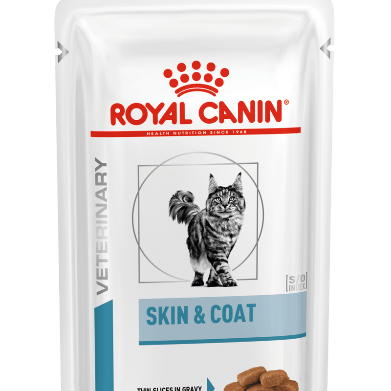 Royal Canin Cat Skin & Coat - (Thin Slices in Gravy) - 12 Saquetas de 85 gramas cada - PetDoctors - Loja Online