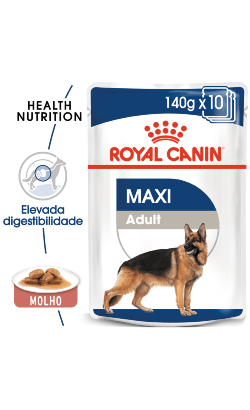 Royal Canin Dog Maxi Adult | Wet (Saqueta) | 10 Saquetas de 140 gramas = 1,4 Kg - PetDoctors - Loja Online