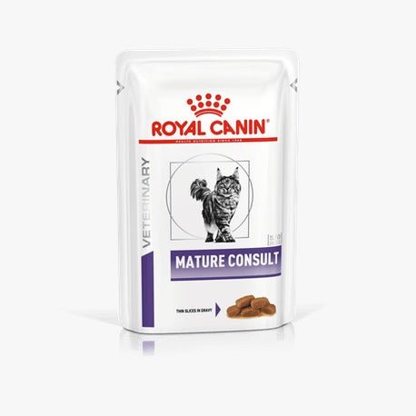 Royal Canin Feline CAT MATURE CONSULT (12 Saquetas x 85 gramas) - PetDoctors - Loja Online
