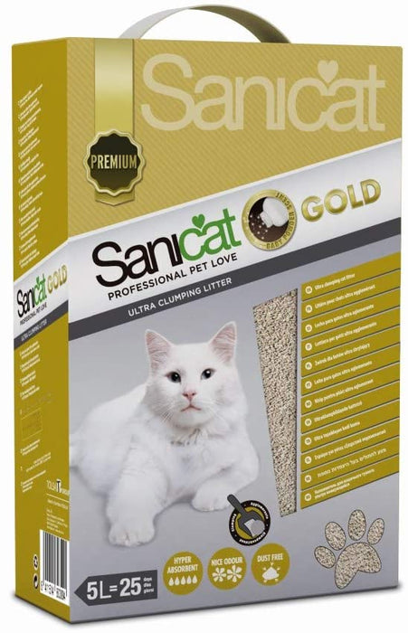 Sanicat Active - Areia para Liteiras de Gato, Ultra Aglomerante, Aroma de Flôr de Lótus, 6L - PetDoctors - Loja Online