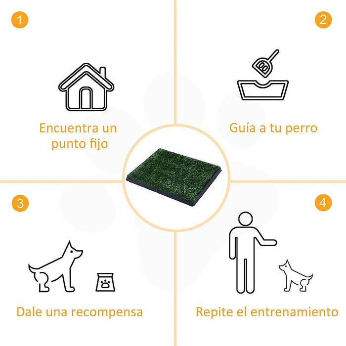 Sanitário de bandeja para cães, Relva artificial com gaveta lavável - PetDoctors - Loja Online