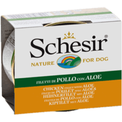 Schesir Dog: Filet de Frango com Aloe em Gelatina (150 Gramas) - PetDoctors - Loja Online