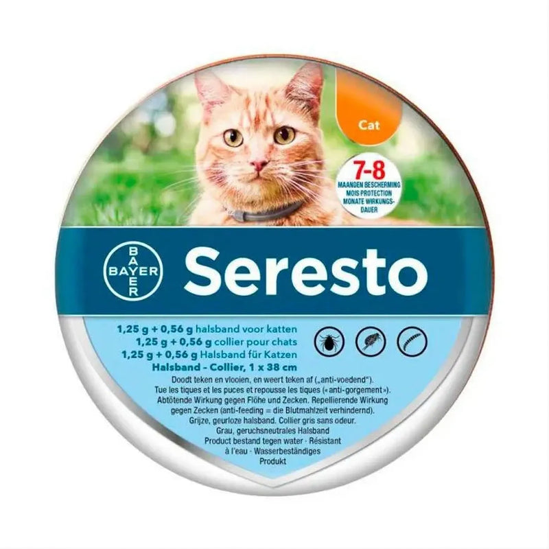 SERESTO Desparasitante Coleira para Gato (38 CM LARANJA) - PetDoctors - Loja Online