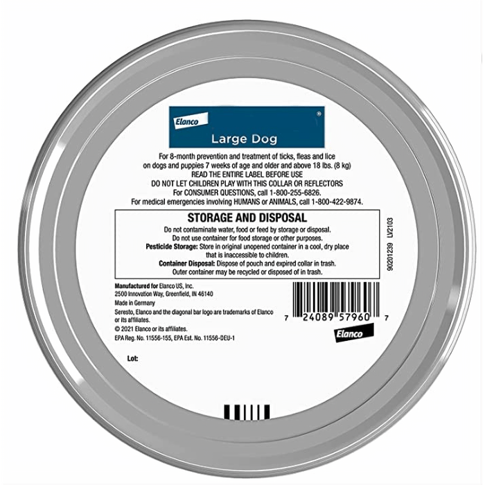 SERESTO Desparasitante Coleira para Gato (38 CM LARANJA) - PetDoctors - Loja Online