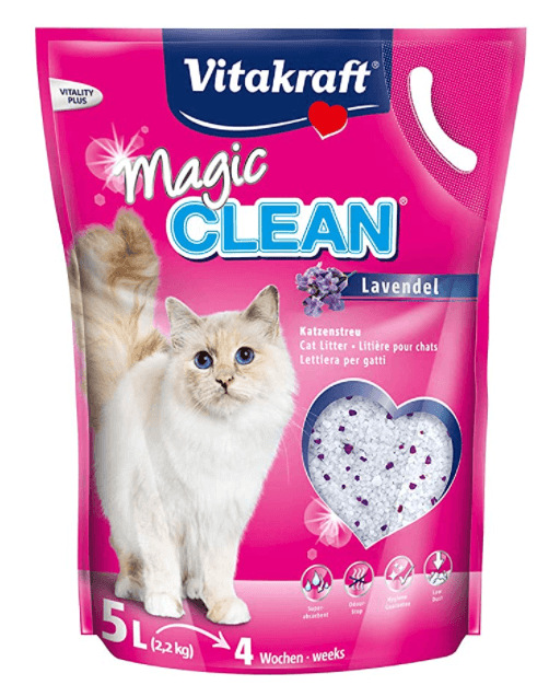 Sílica Gel em Grão para WC / Liteiras de Gatos (Vitakraft Magic Clean 8,4 L, 3700 gr ou 5 L, 2200 gr) - PetDoctors - Loja Online