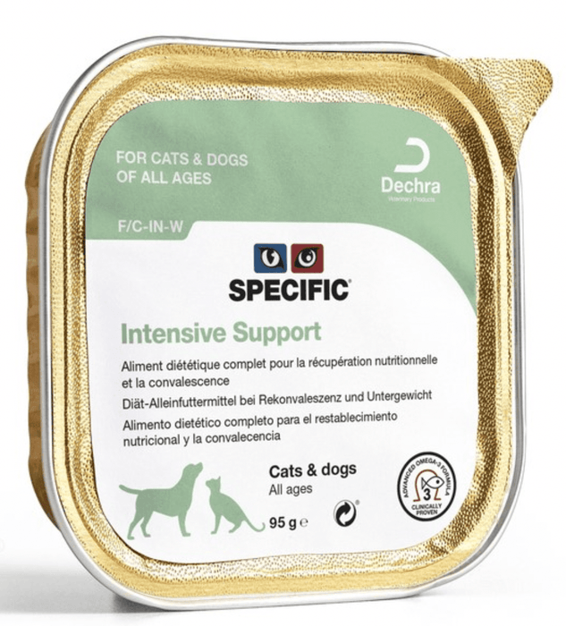 Specific Cão ou Gato F/C-IN-W Intensive Support Wet (Terrina) - Caixa com 7 Embalagens de 95 gramas cada - PetDoctors - Loja Online