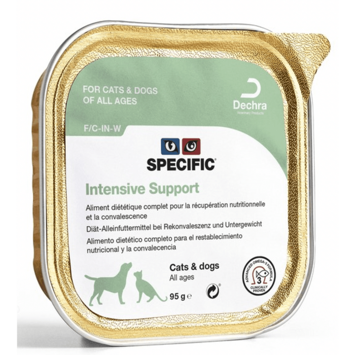 Specific Cão ou Gato F/C-IN-W Intensive Support Wet (Terrina) - Caixa com 7 Embalagens de 95 gramas cada - PetDoctors - Loja Online