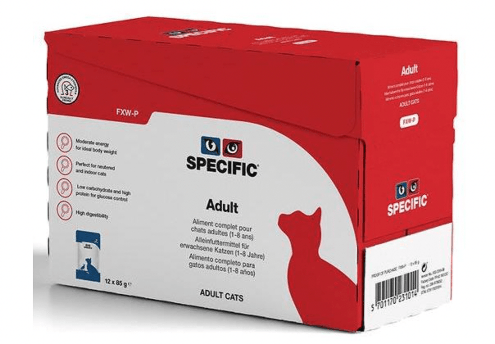 Specific Cat FXW-P Adult Wet (Terrina) - Caixa com 12 Embalagens de 85 gramas cada - PetDoctors - Loja Online