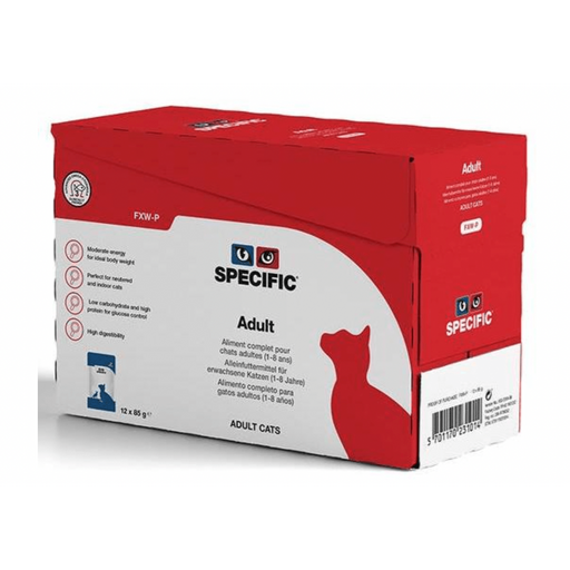Specific Cat FXW-P Adult Wet (Terrina) - Caixa com 12 Embalagens de 85 gramas cada - PetDoctors - Loja Online