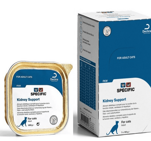 Specific Cat Specific FKW Kidney Support Wet (Terrina) - Caixa com 7 Embalagens de 100 gramas cada - PetDoctors - Loja Online