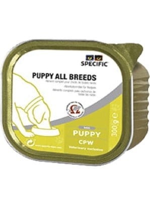 Specific CPW Puppy All Breeds Wet (Terrina) - Caixa com 6 embalagens de 300 gr cada - PetDoctors - Loja Online