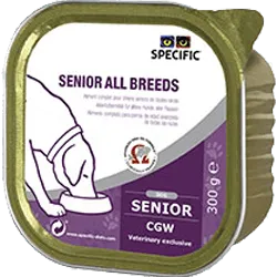 Specific Dog CGW Senior All Breeds | Wet (Terrina) - Caixa com 6 embalagens de 300 gramas cada - PetDoctors - Loja Online