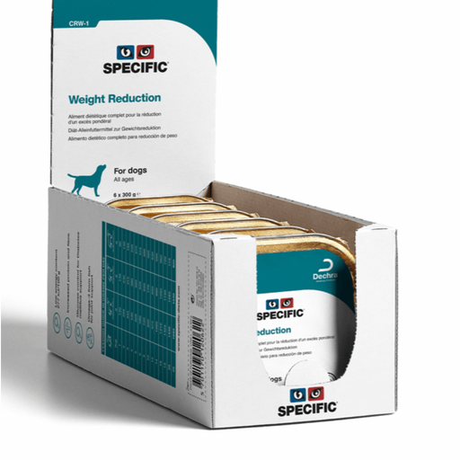 Specific Dog CRW-1 Weight Reduction (Terrina) - Caixa com 6 Embalagens de 300 gramas cada - PetDoctors - Loja Online