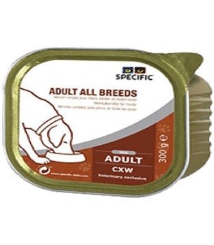 Specific Dog CXW Adult All Breeds Wet (Terrina) - Caixa com 6 embalagens de 300 gramas cada - PetDoctors - Loja Online