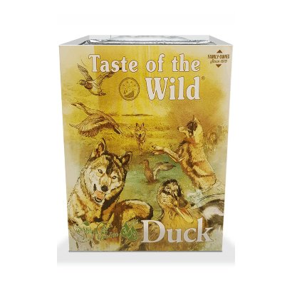 Taste of the Wild Canine Formula Duck | Wet (Terrina) | 7 x 390 gramas - Ração Húmida para Cães - PetDoctors - Loja Online