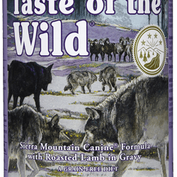 Taste of the Wild Sierra Mountain Canine Formula | Wet (Lata) | 12 x 390 gramas - Ração Húmida para Cães - PetDoctors - Loja Online