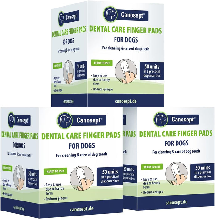 Toalhetes de limpeza de dentes para cães - caixas de dedos para uma limpeza prática e eficaz, cuidado dentário, higiene bucal - ajuda contra o mau hálito - PetDoctors - Loja Online