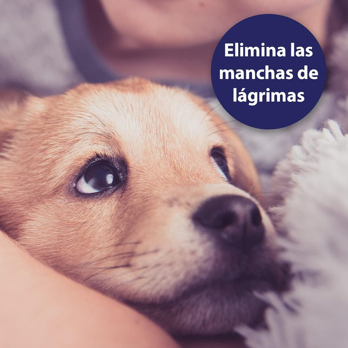 Toalhetes para cuidar dos olhos para cães - cuidado e limpeza para a área ao redor dos olhos - elimina manchas de lágrimas de cães - sem fragrâncias - PetDoctors - Loja Online