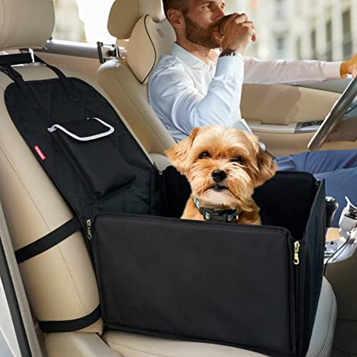 Tranportadora de cães Premium, Impermeável, para banco de automóvel, com cinto de segurança e lavável - PetDoctors - Loja Online