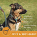 Trela tipo "slip rope", 2 em 1, ajustável, para Cães Médios e Grandes - PetDoctors - Loja Online