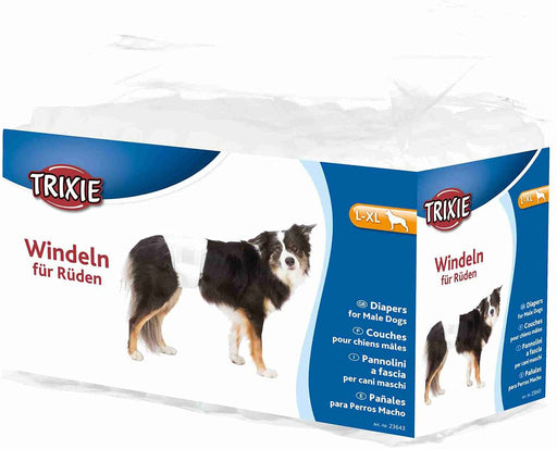 TRIXIE Fraldas para Cães (Macho) - 12 Fraldas por embalagem - PetDoctors - Loja Online