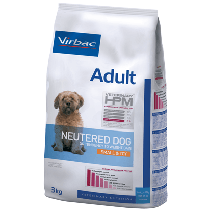 VIRBAC Veterinary HPM Adult Neutered Small & Toy Ração seca para cães pequenos castrados - PetDoctors - Loja Online