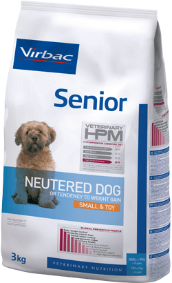 VIRBAC Veterinary HPM SENIOR Neutered Small & Toy Ração seca para cães pequenos castrados - PetDoctors - Loja Online