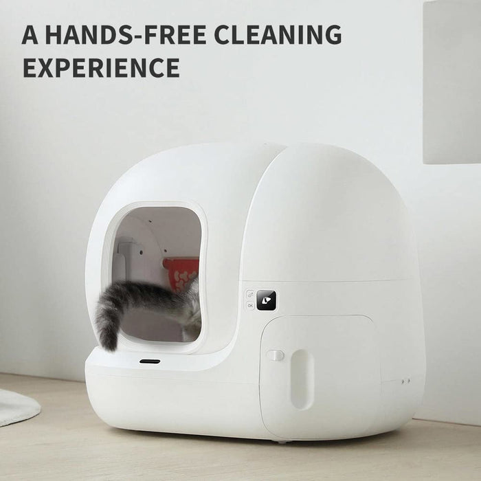 WC / Sanitário para gatos com auto-limpeza xSecure /eliminação de odores /App Controlo automático para vários gatos - PetDoctors - Loja Online