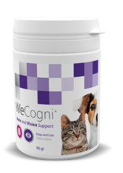 WeCogni Suplemento para Apoio ao Cérebro e Visão de Cães e Gatos (90 gramas e 180 gramas) - PetDoctors - Loja Online
