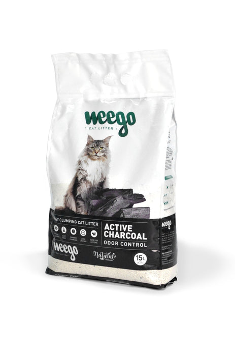 WEEGO - ACTIVE CHARCOAL - Areia para Gatos (Carvão de Bamboo) - PetDoctors - Loja Online