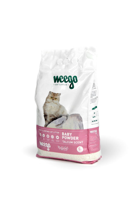 WEEGO - BABY POWDER - Areia para Gatos (Odôr a Talco) - PetDoctors - Loja Online