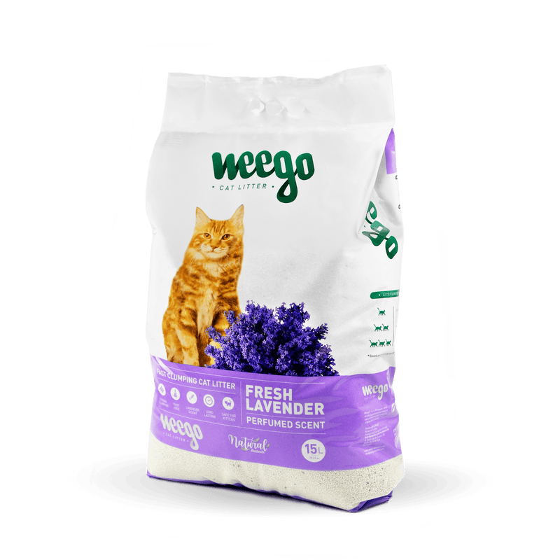 WEEGO - FRESH LAVENDER - Areia para Gatos (Odôr a Lavanda) - PetDoctors - Loja Online